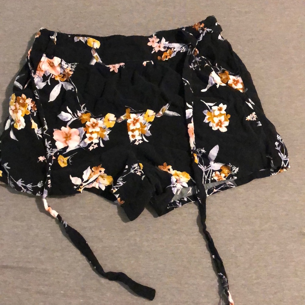 Flowy flower shorts
